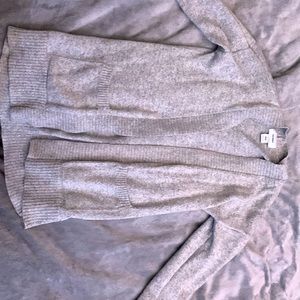 Gray cardigan